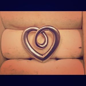 James Avery twisted heart pendant.  “Retired”